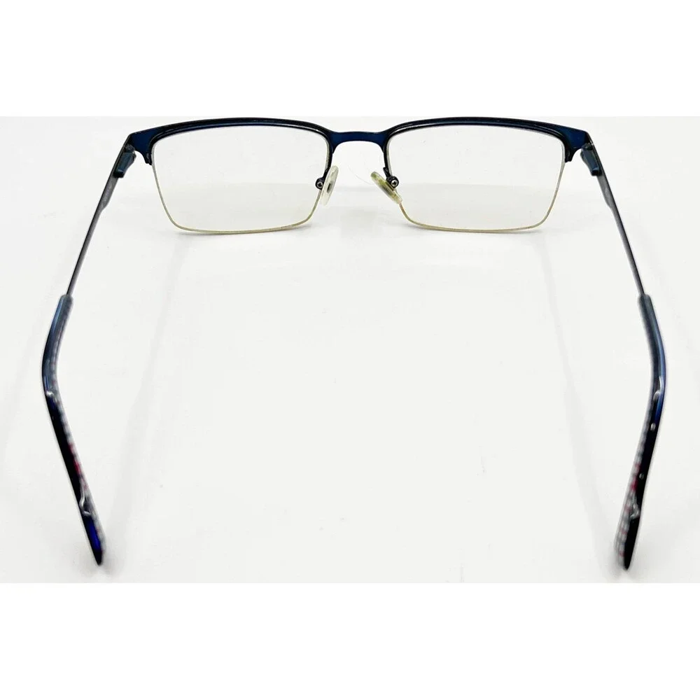 Ben Sherman Eyeglasses Mens Blue Goswell Half Rim Rectangle 53-17-140